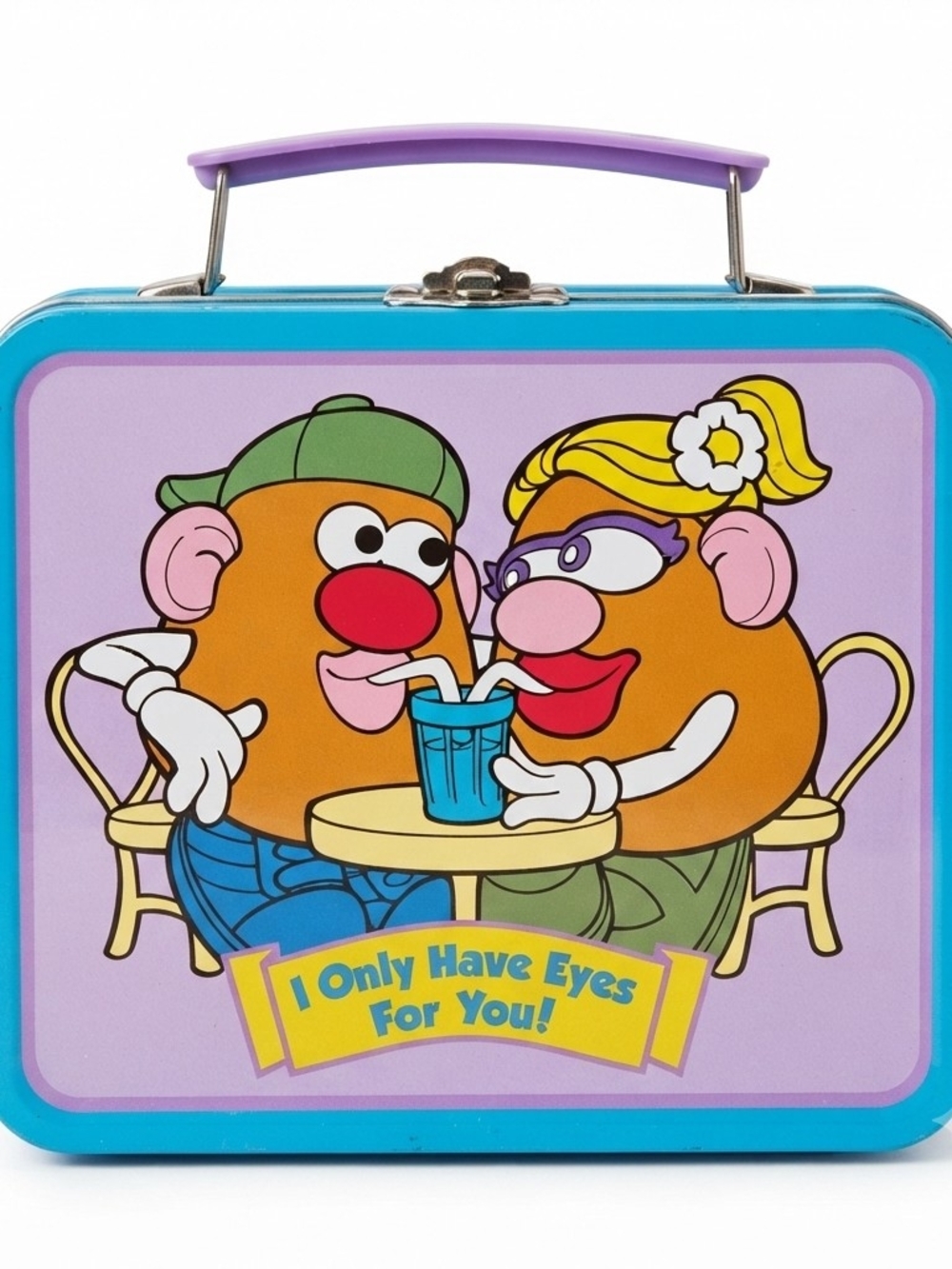 Vintage 1999 Mr. & Mrs. Potato Head 'I Only Have Eyes For You' Tin   (0183)